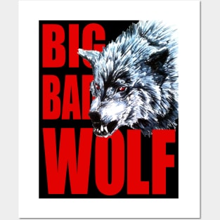 Big Bad Wolf (Red) Posters and Art